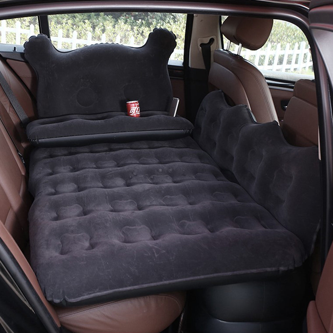 車中泊ベッド  かわいい 枕付き 電動ポンプ付属  キャンプ用品  エアーベッド  普通車 SUV
