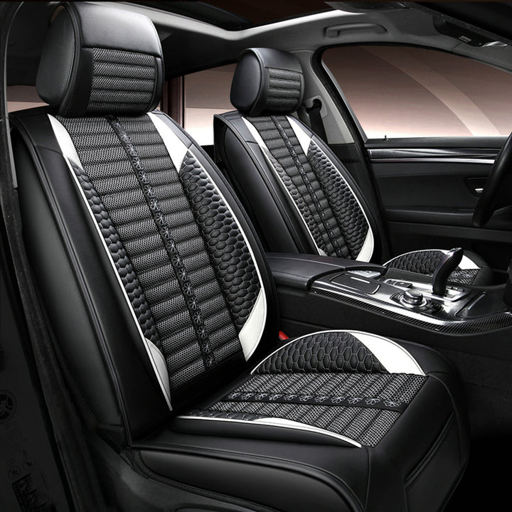 リネン製 汎用シートカバー フィット感抜群 4色 通気防水 耐摩耗性 軽/普自動車 SUV