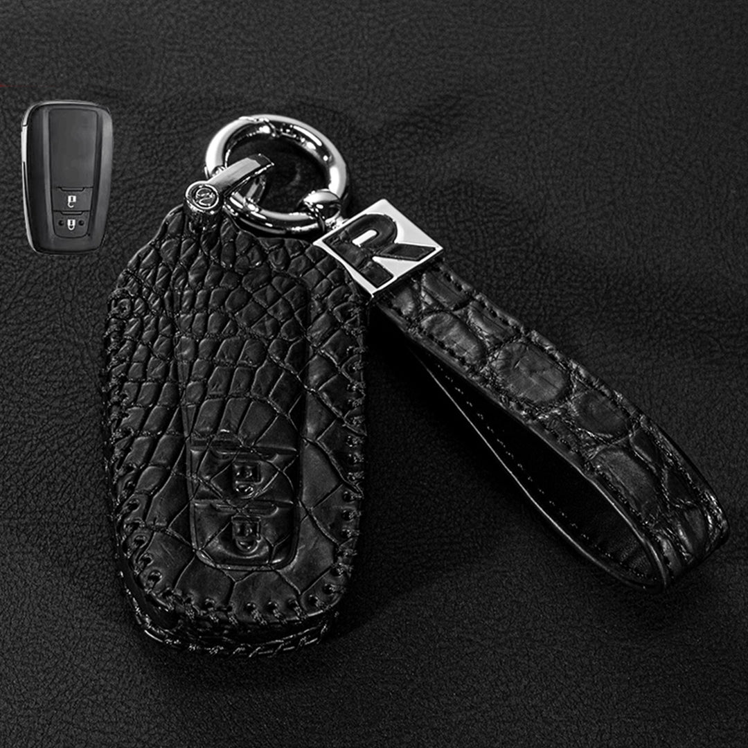 TOYOTA トヨタ車用 キーケース キーカバー 高級 カビ耐性 防塵性 クロコダイルレザー 全面保護