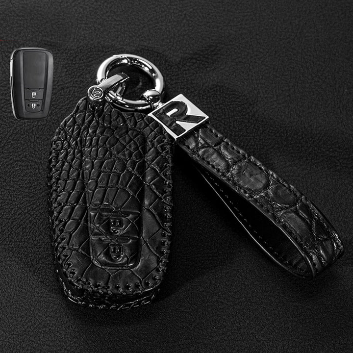 TOYOTA トヨタ車用 キーケース キーカバー 高級 カビ耐性 防塵性 クロコダイルレザー 全面保護