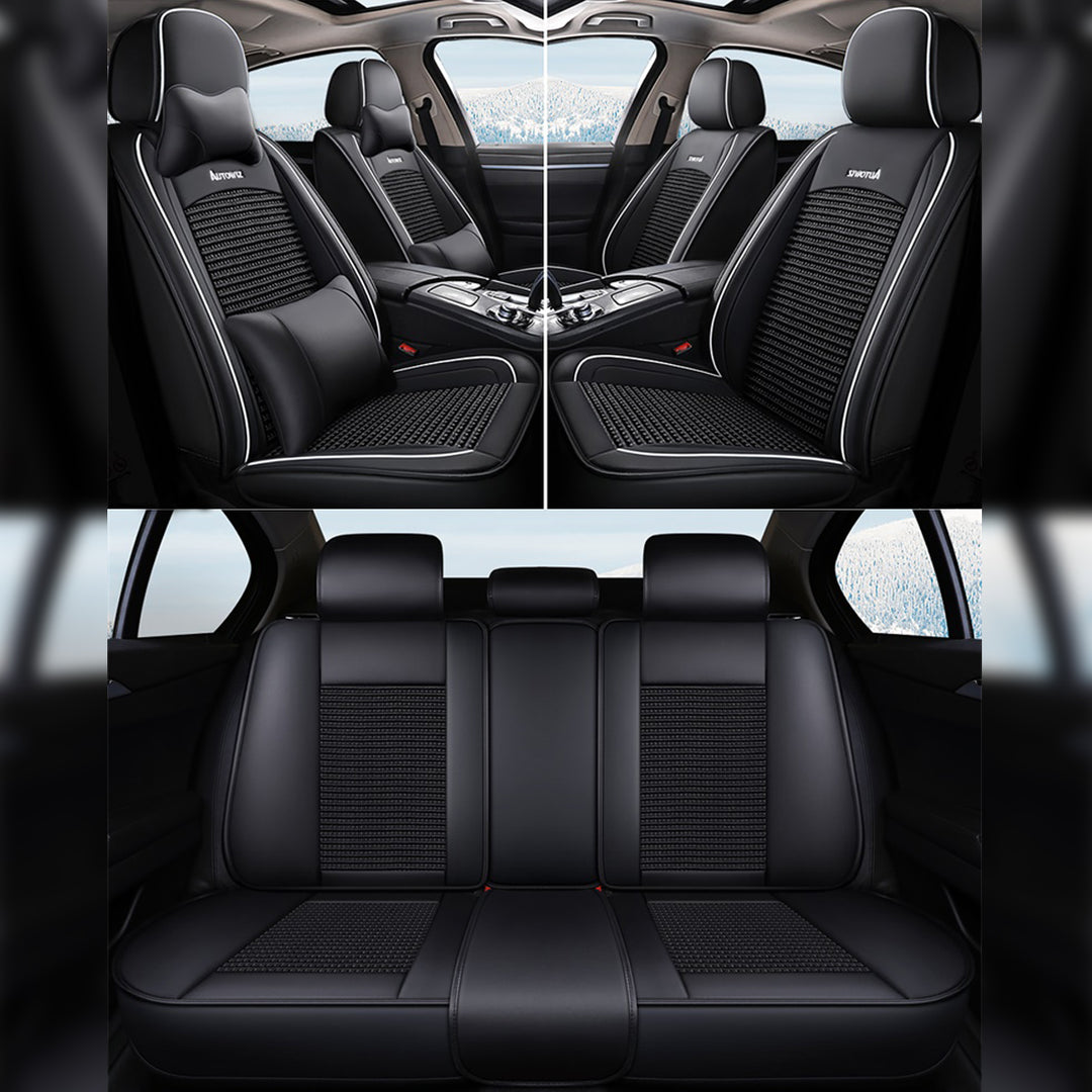 おしゃれ 汎用シートカバー クッション付き 6色レザー 防水防汚 耐久性 軽/普自動車 SUV