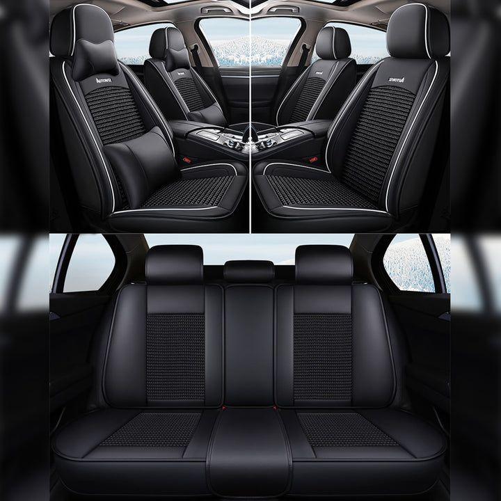 おしゃれ 汎用シートカバー クッション付き 6色レザー 防水防汚 耐久性 軽/普自動車 SUV