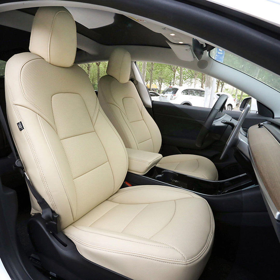 テスラ専用 車種専用設計 高級シートカバー JUSTFIT保証 防水レザー おしゃれ 全席セット