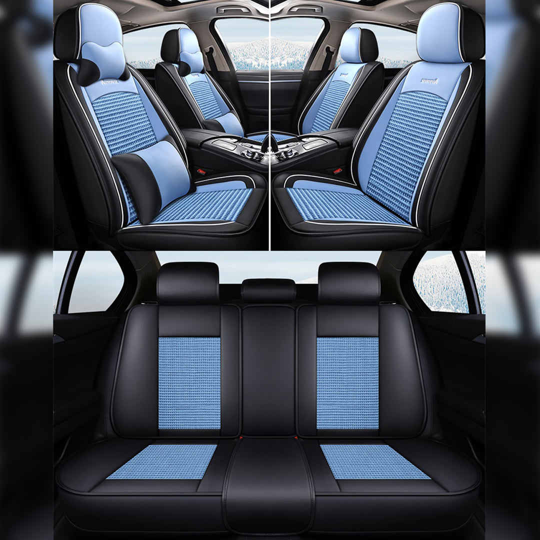 おしゃれ 汎用シートカバー クッション付き 6色レザー 防水防汚 耐久性 軽/普自動車 SUV