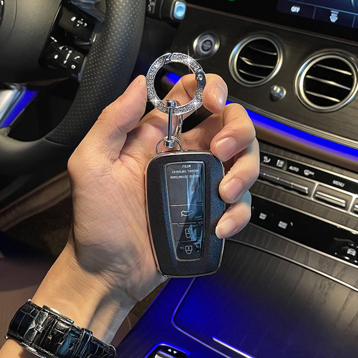 TOYOTA 車用 キーケース キーカバー 高級感 オシャレ 耐摩耗 耐久性 高品質レザー 傷 汚れ防止 軽量 防水 鍵を保護