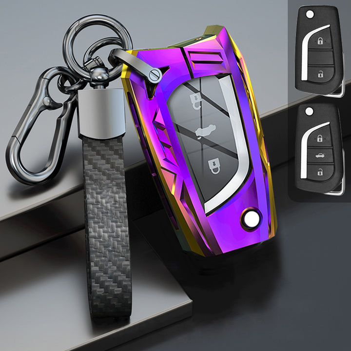 TOYOTA トヨタ車用 スマートキーケース キーカバー 質が軽い 高級金属 メカ感 かっこいい 防塵 防水