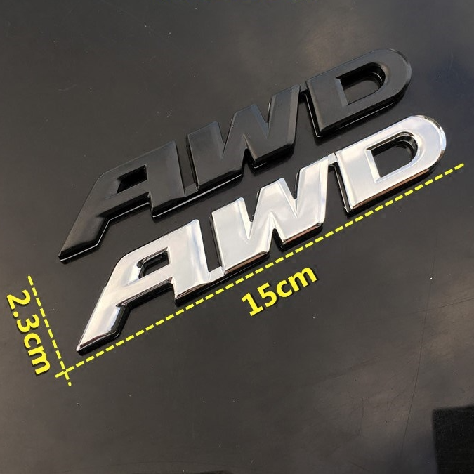 スバル AWD V6 ロゴ ボディ エンブレム