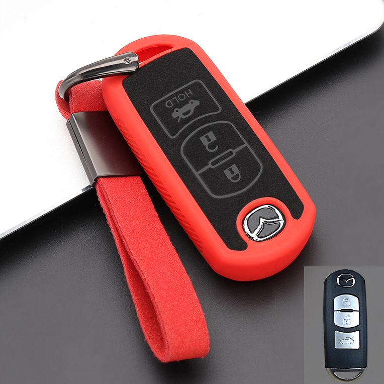 Mazda マツダ 高級感スマートキーケース カーキーカバー 耐摩擦性 耐久性 全面保護