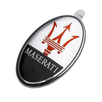マセラティ　純正エンブレム MASERATI 純正 部品 エンブレム 73 x 45 mm
