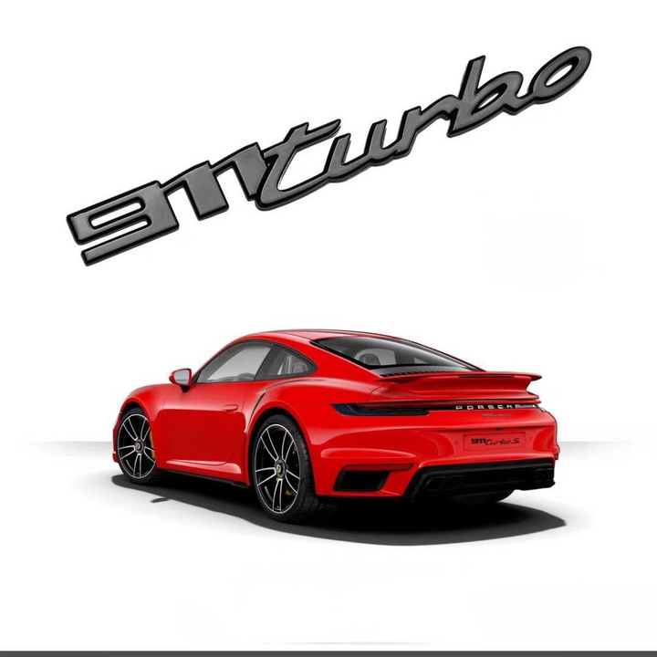ポルシェ 911 turbo 純正 エンブレム サイド リア シルバー ブラック ボクスター 981 カレラ 911 997 パナメーラ 970 ケイマン カイエン