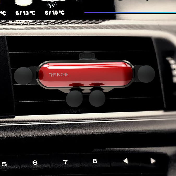 車載スマホホルダー スマホホルダー 重力式自動開閉 エアコン吹き出し口用 シンプル