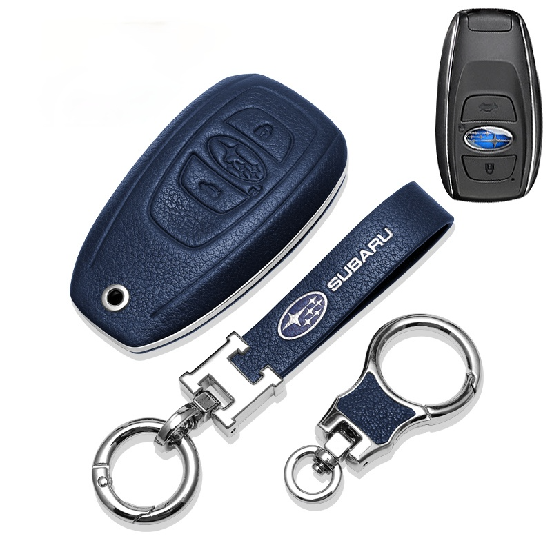 SUBARUスバル専用キーケース 高級レザー 防水防塵 触感一流 ビジネス風 キーカバー キーホルダー