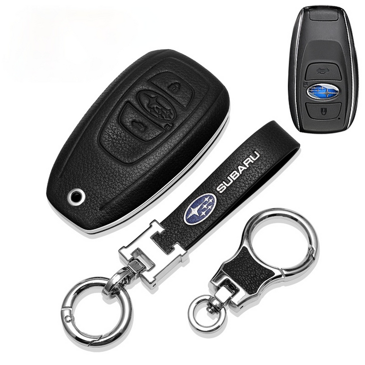 SUBARUスバル専用キーケース 高級レザー 防水防塵 触感一流 ビジネス風 キーカバー キーホルダー