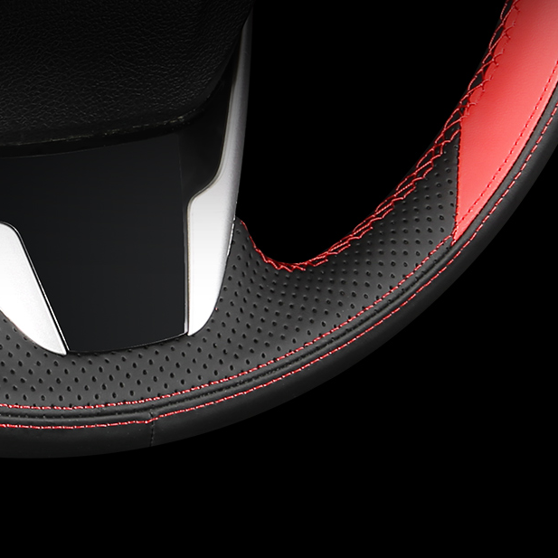 HONDA ホンダ 本革  編み込み式 ハンドルカバー グリップ感抜群 手触りよし スポーツ風　