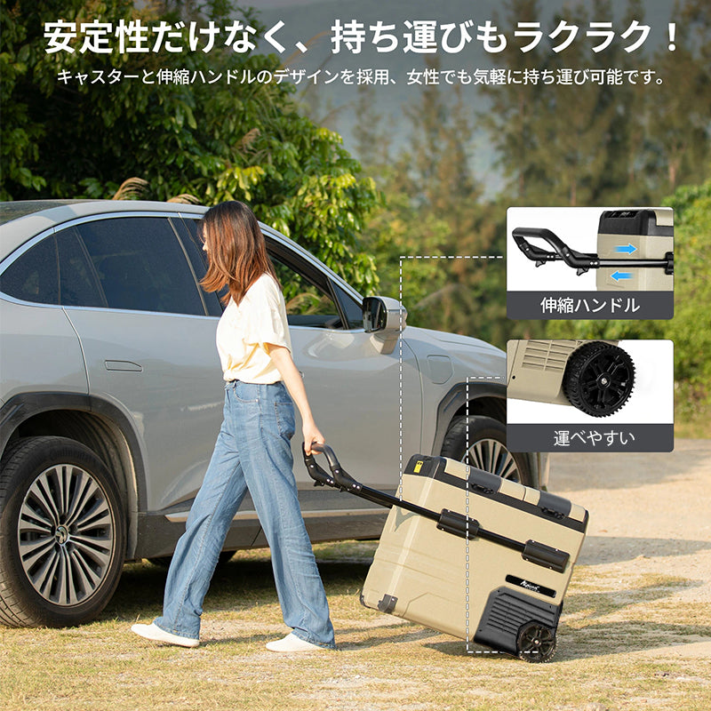 小型ミニ冷蔵庫  -20～20℃   車載  2ドア  ポータブル キャンプ アウトドア 車中泊 静音