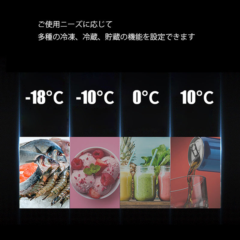 車載 ミニ冷蔵庫 -18～20℃  ポータブル 急速冷凍 キャンプ アウトドア 車中泊 静音