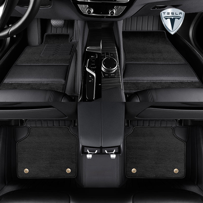 テスラ Model3 Justfit保証 左右ハンドル 社外品 最上級 二重構造立体カーマット 張替え