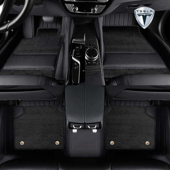 テスラ Model3 Justfit保証 左右ハンドル 社外品 最上級 二重構造立体カーマット 張替え
