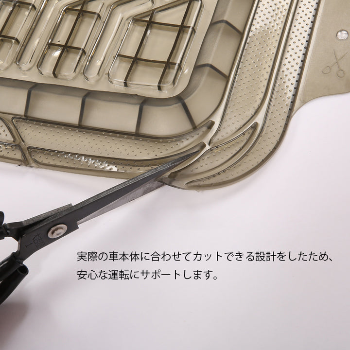 防水 高品質PVC製 汎用型フロアマット 左右ハンドル 汚れ防止 DIY 滑り防止 耐久